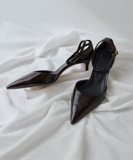 【Hoaw.】漆皮尖頭高跟鞋