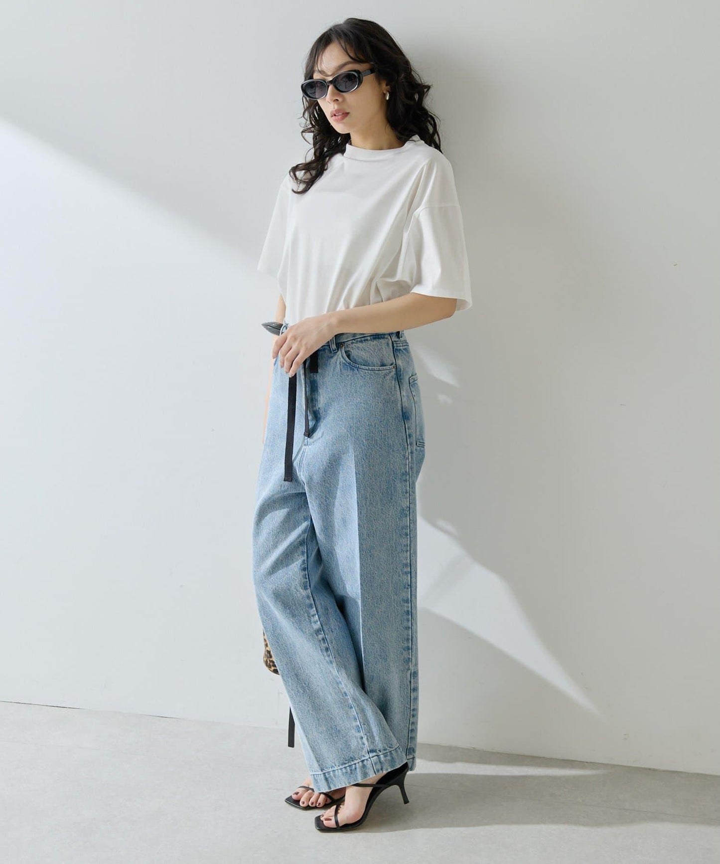 圓領棉質T恤款套頭衫