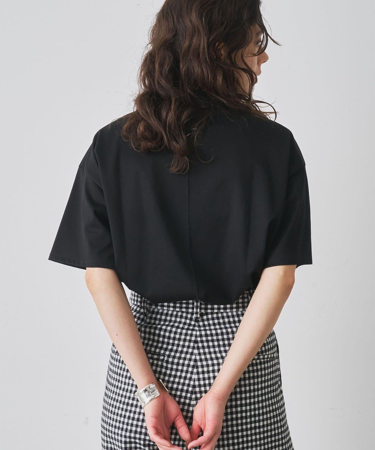 圓領棉質T恤款套頭衫