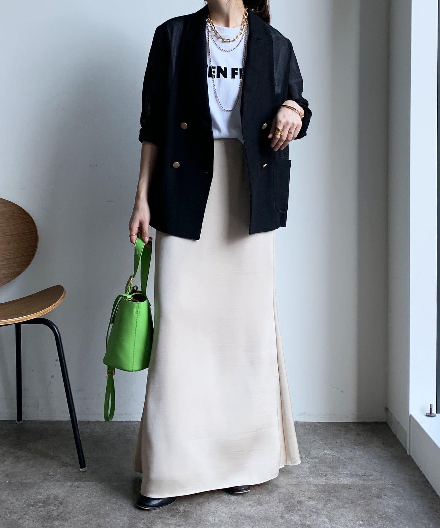 JES'EN FICHE絨布LOGO T恤