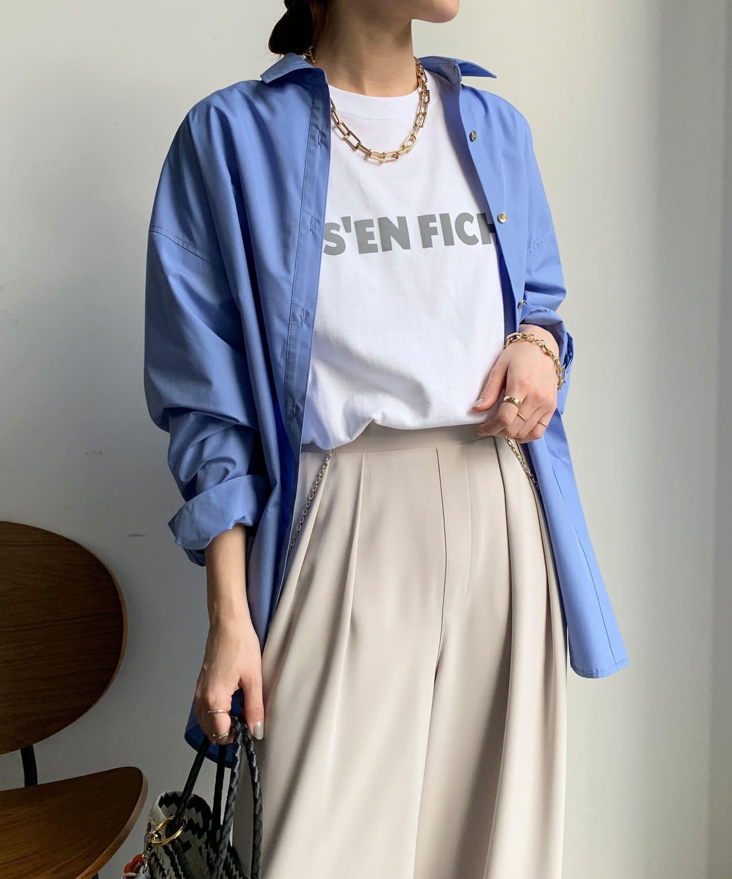 JES'EN FICHE絨布LOGO T恤