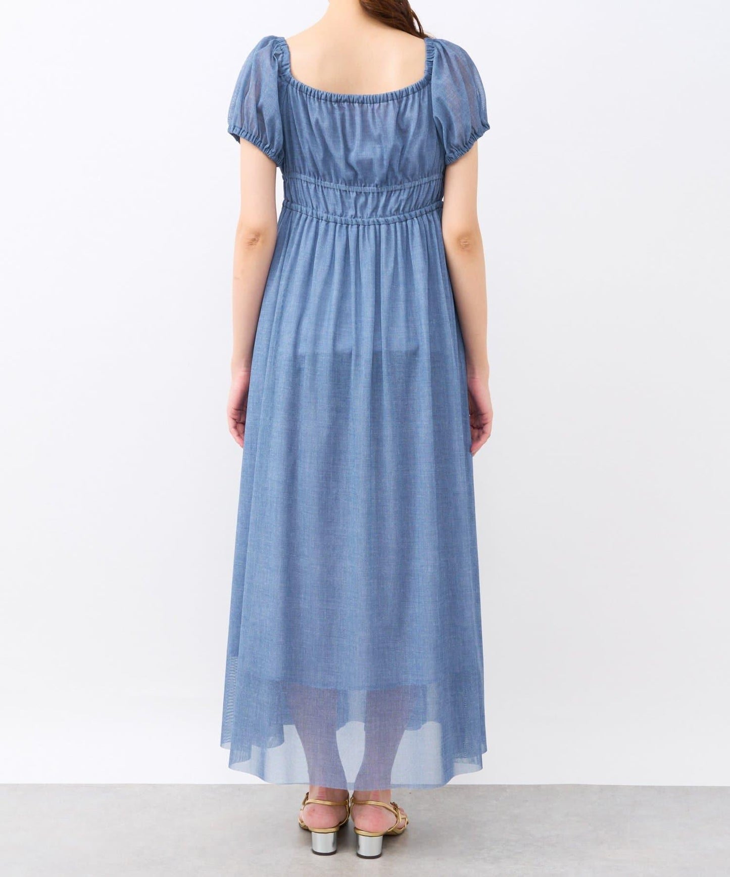 【La boutique BonBon】牛仔風網紗連衣裙