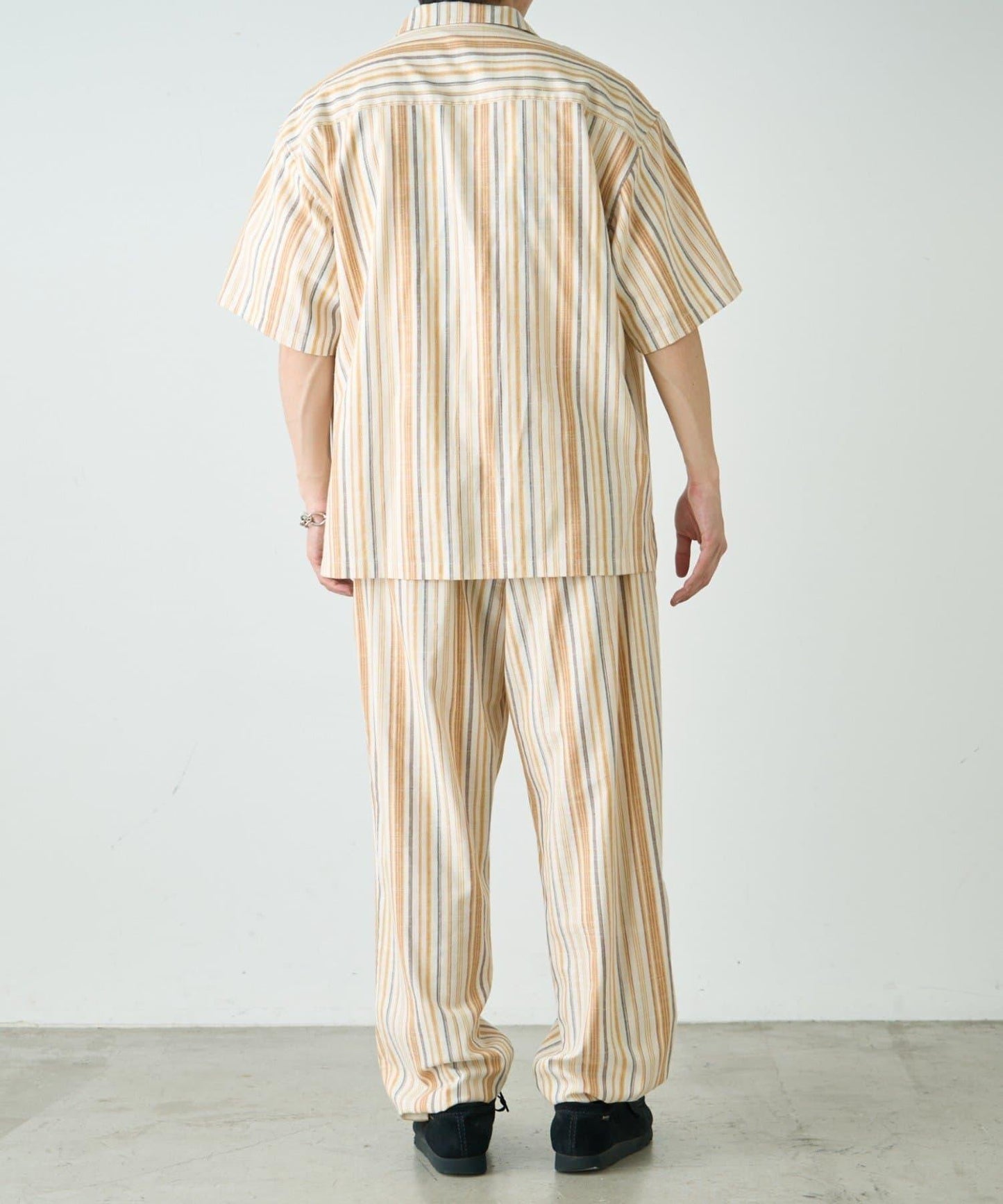 【CIAOPANIC TYPY】棉質寬鬆條紋褲