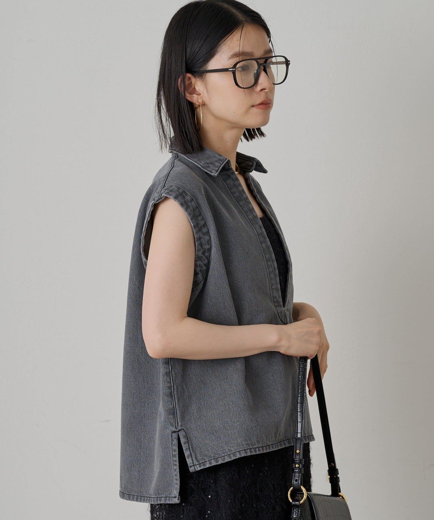Loungedress 牛仔法式開襟襯衫