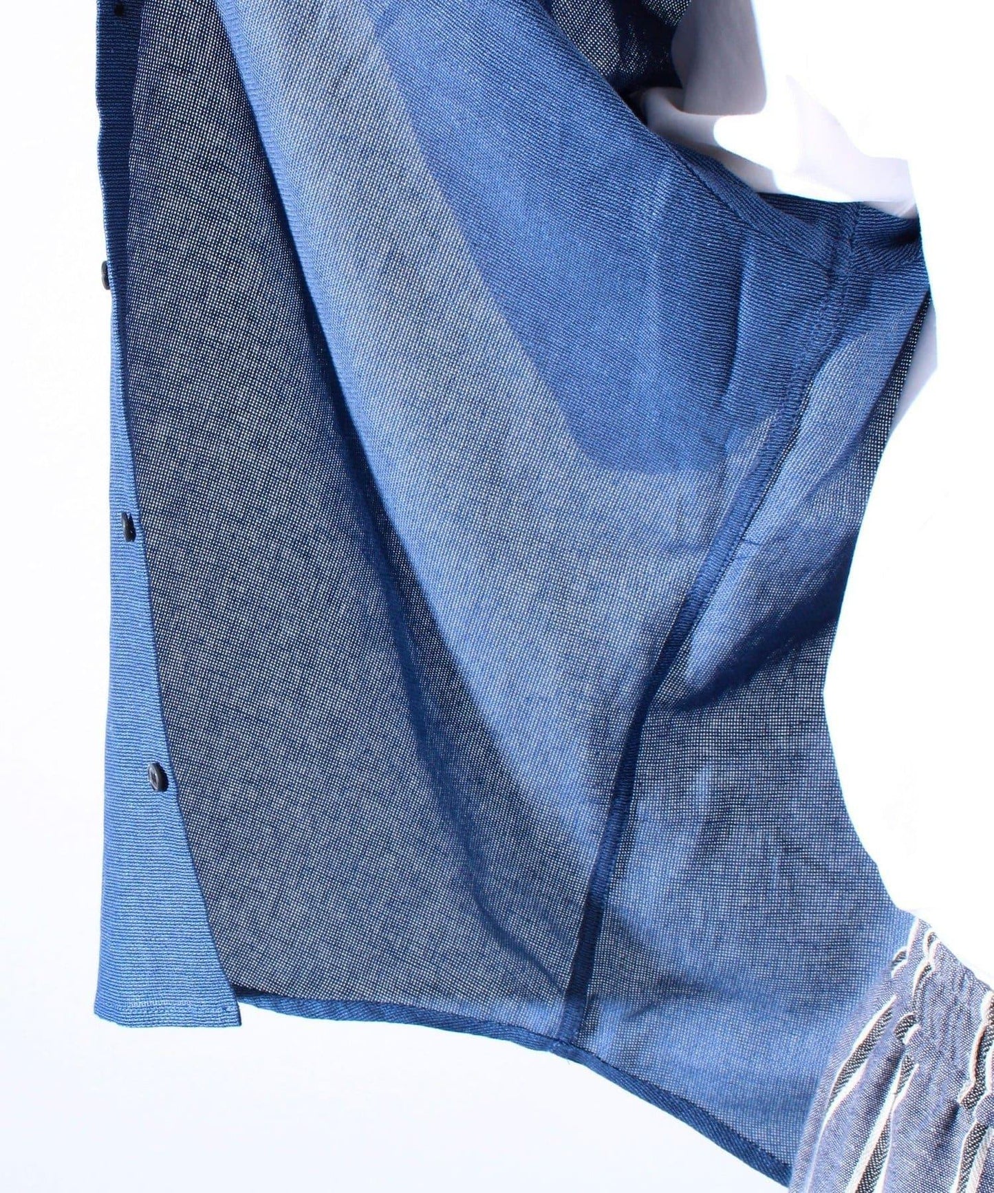 【GLOSTER】棉亞麻巴拿馬 布爾狗刺繡 短袖襯衫 半袖襯衫