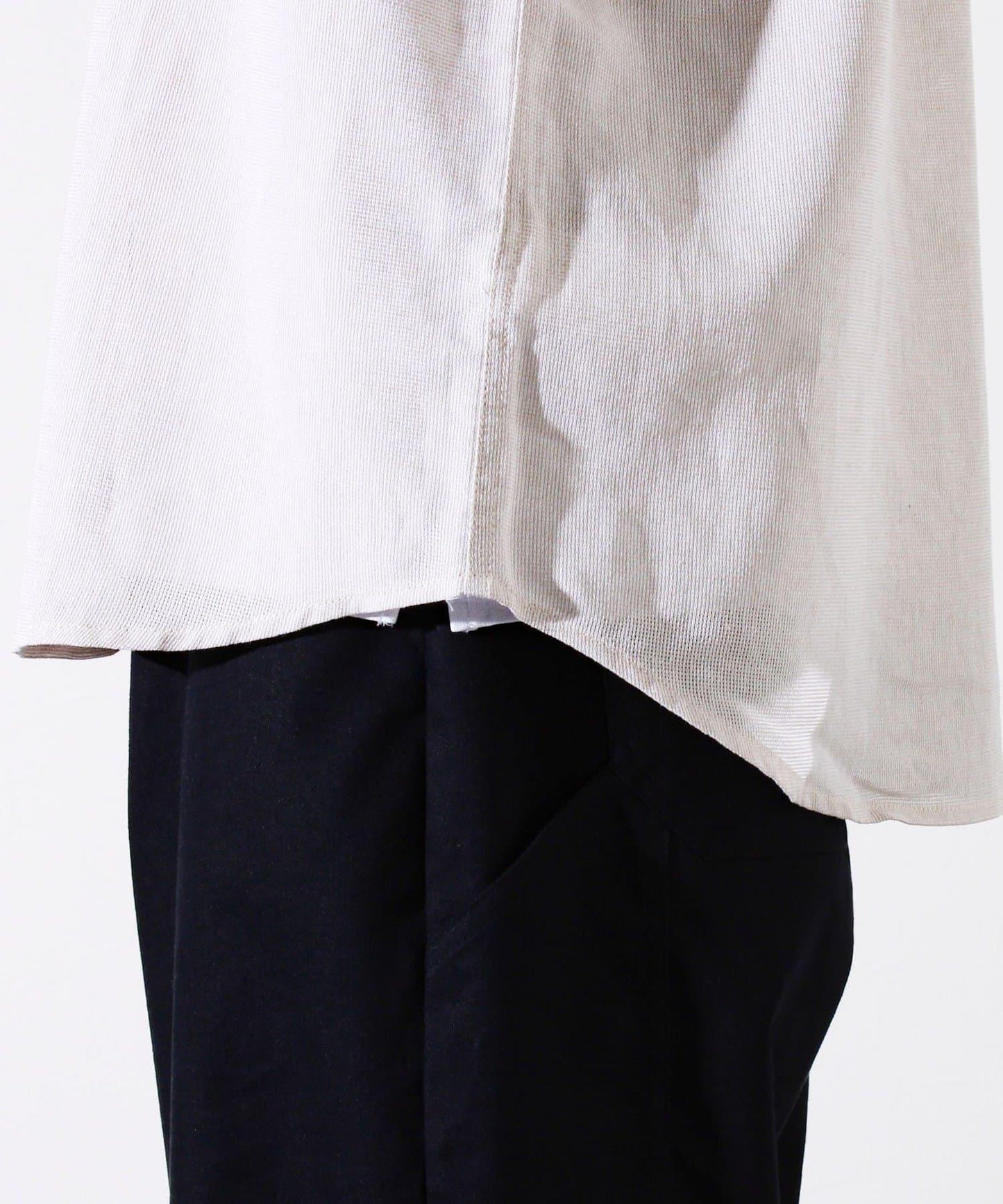 【GLOSTER】棉亞麻巴拿馬 布爾狗刺繡 短袖襯衫 半袖襯衫