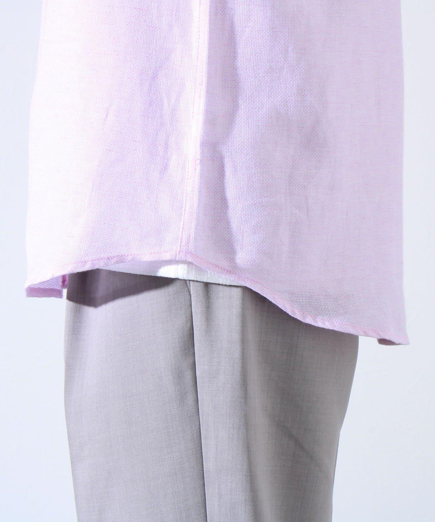 【GLOSTER】棉亞麻巴拿馬 布爾狗刺繡 短袖襯衫 半袖襯衫