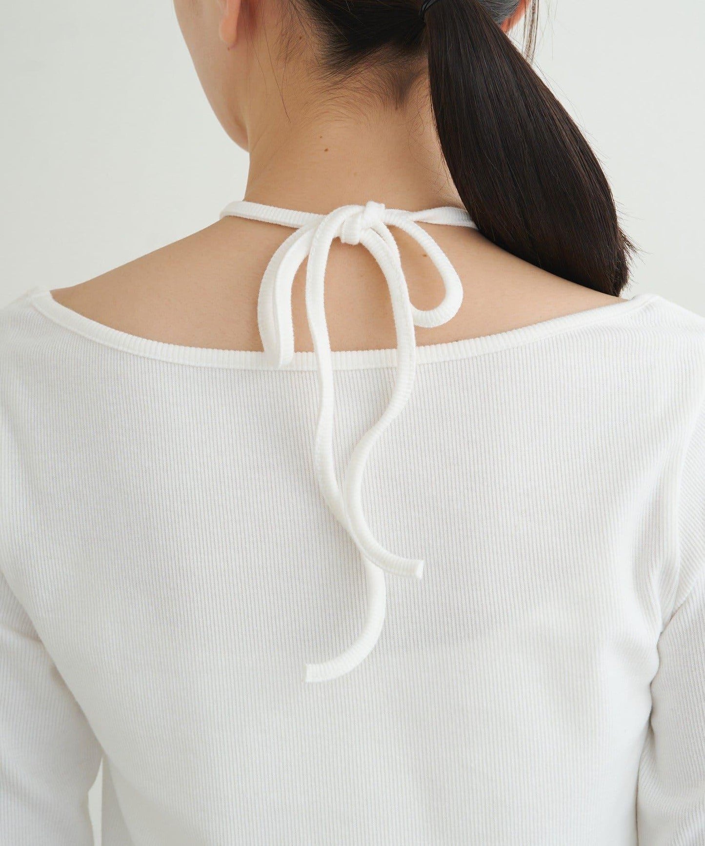 【earthy_】羅紋心形領吊帶上衣