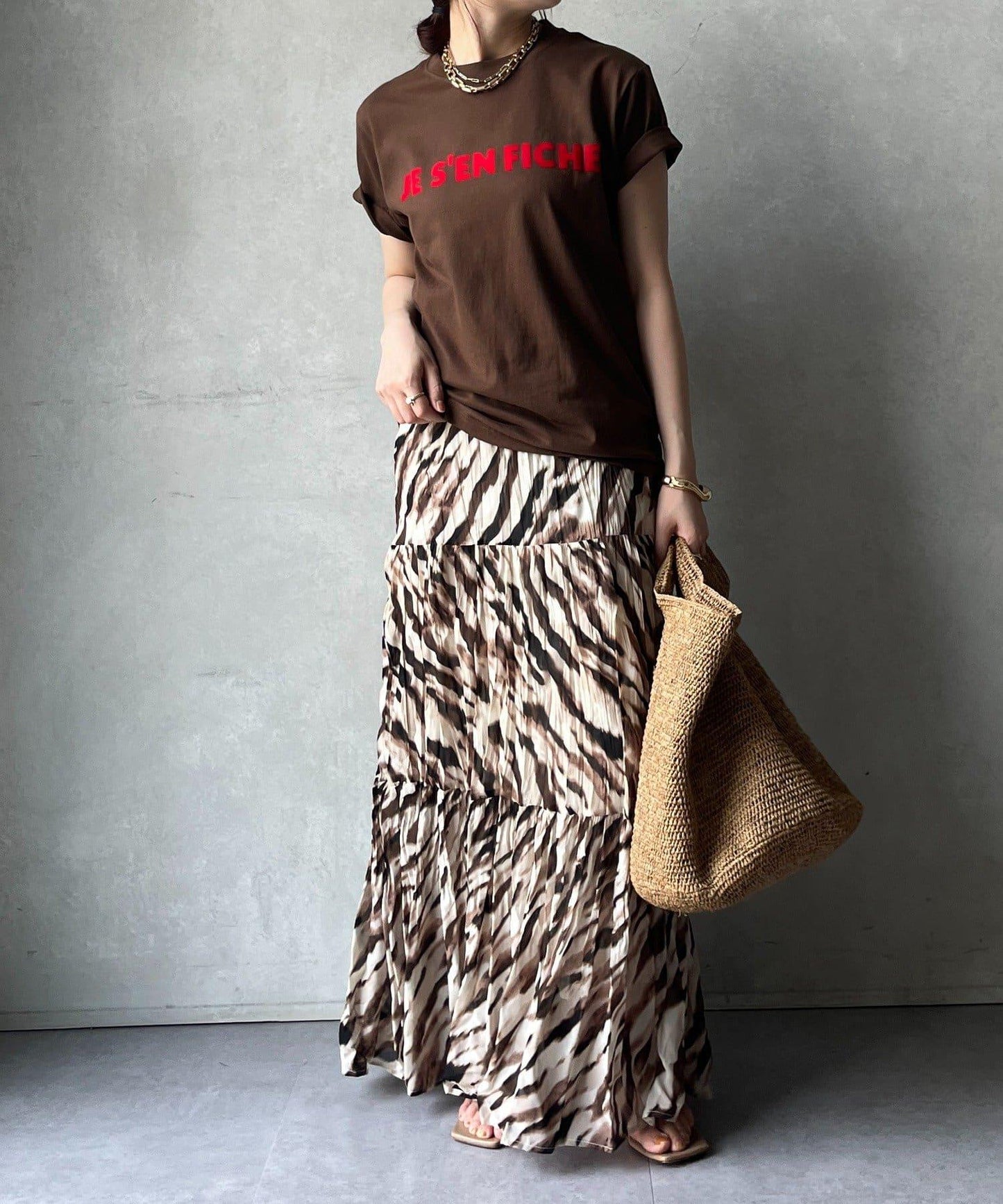 JES'EN FICHE絨布LOGO T恤