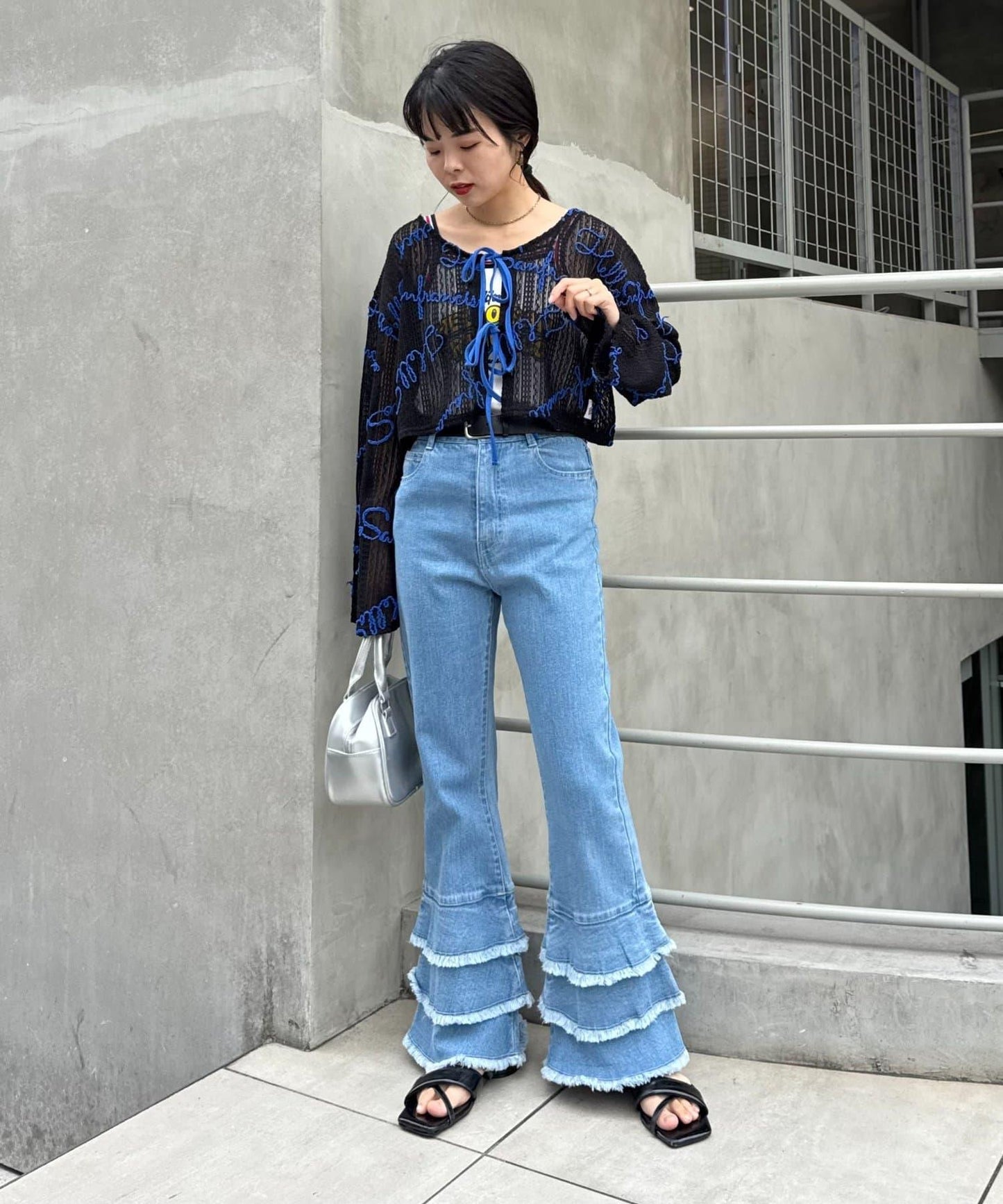 【HELLO.SANFRANCISCO】雙面標誌編織開衫