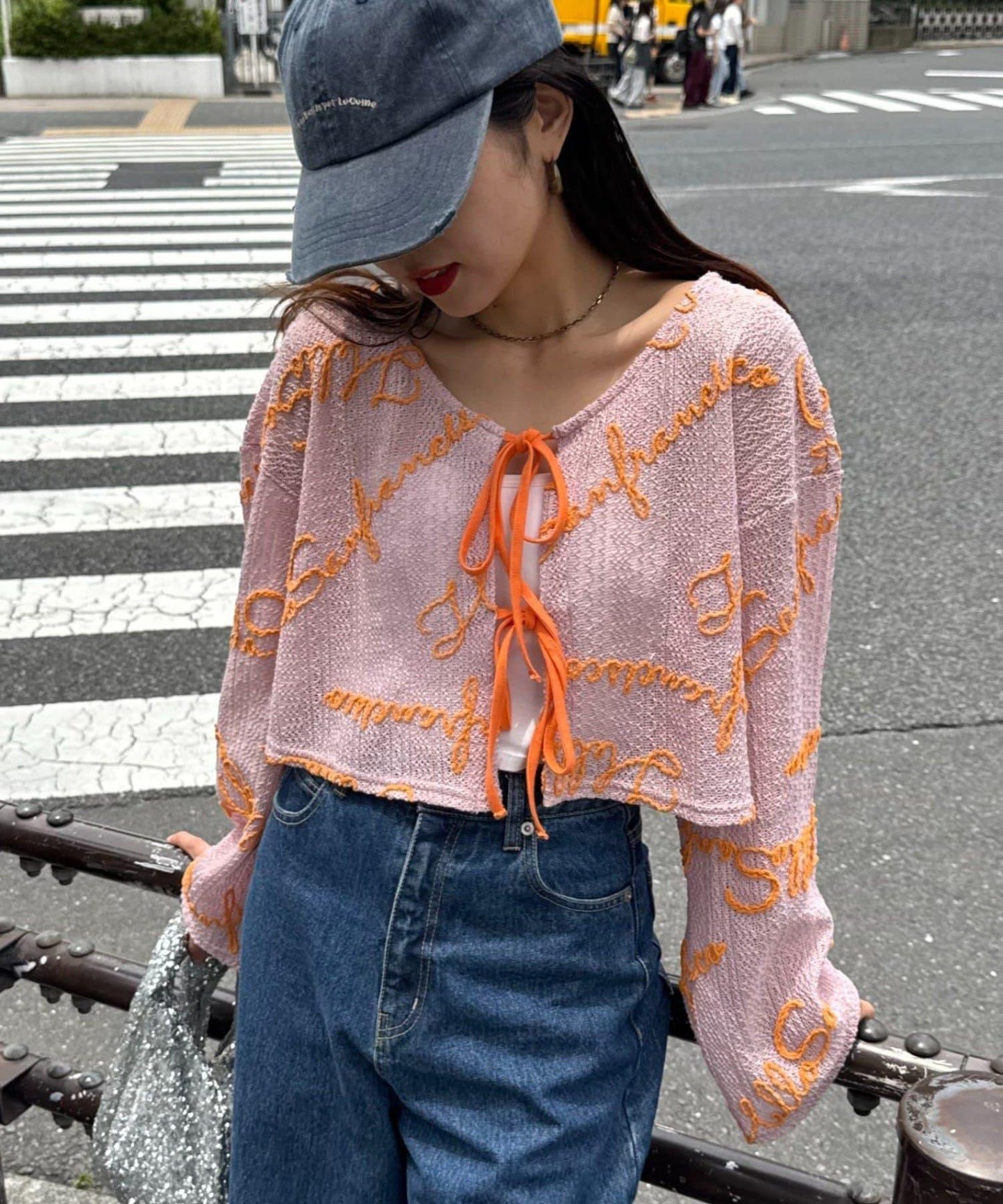 【HELLO.SANFRANCISCO】雙面標誌編織開衫