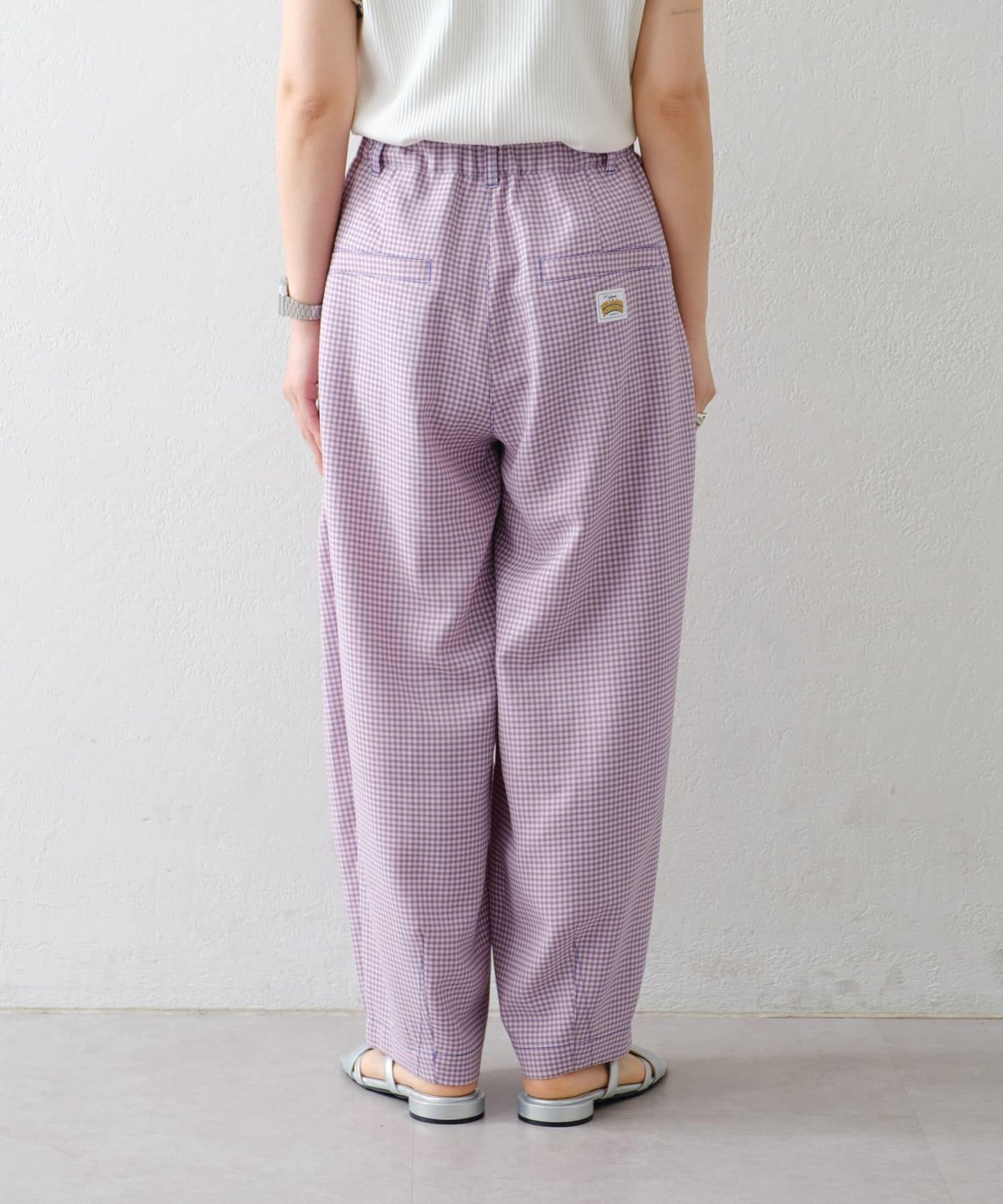 【HELLO.SANFRANCISCO】格子印花休閒褲