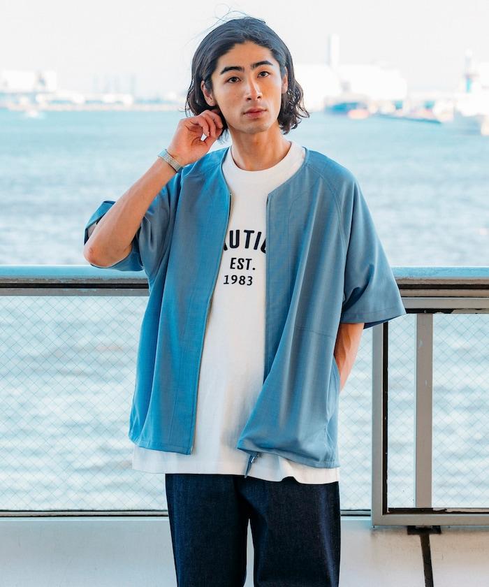 速乾材料 舒適版型 無領 棒球衫 短袖 亞麻風 居家護理