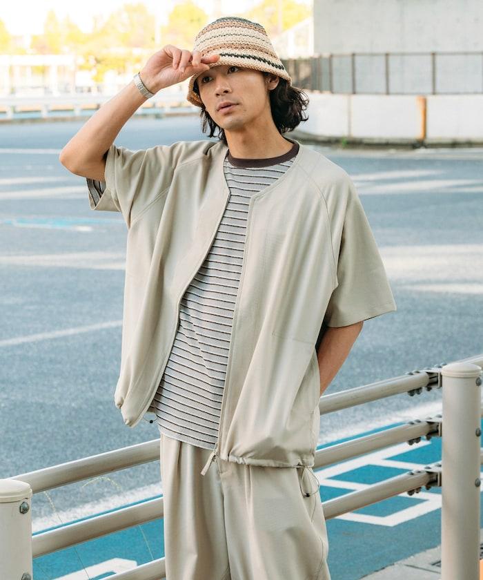 速乾材料 舒適版型 無領 棒球衫 短袖 亞麻風 居家護理