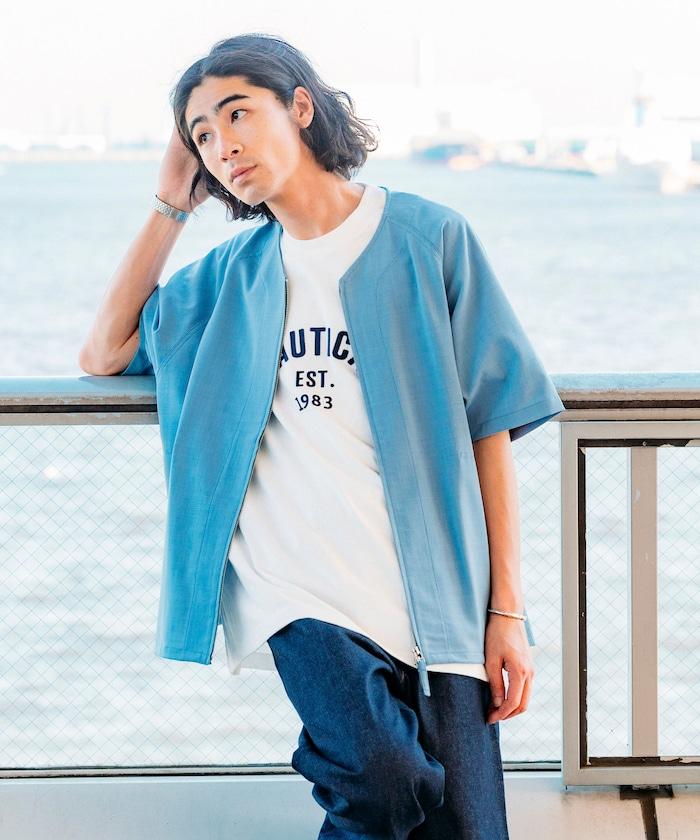 速乾材料 舒適版型 無領 棒球衫 短袖 亞麻風 居家護理