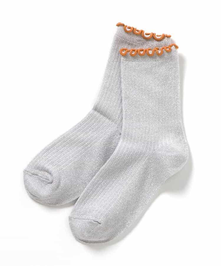 3P套裝 閃亮絨面多色襪子