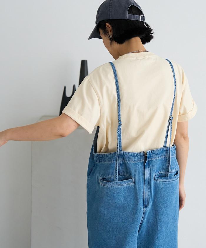 夏季 V領 牛仔連體褲