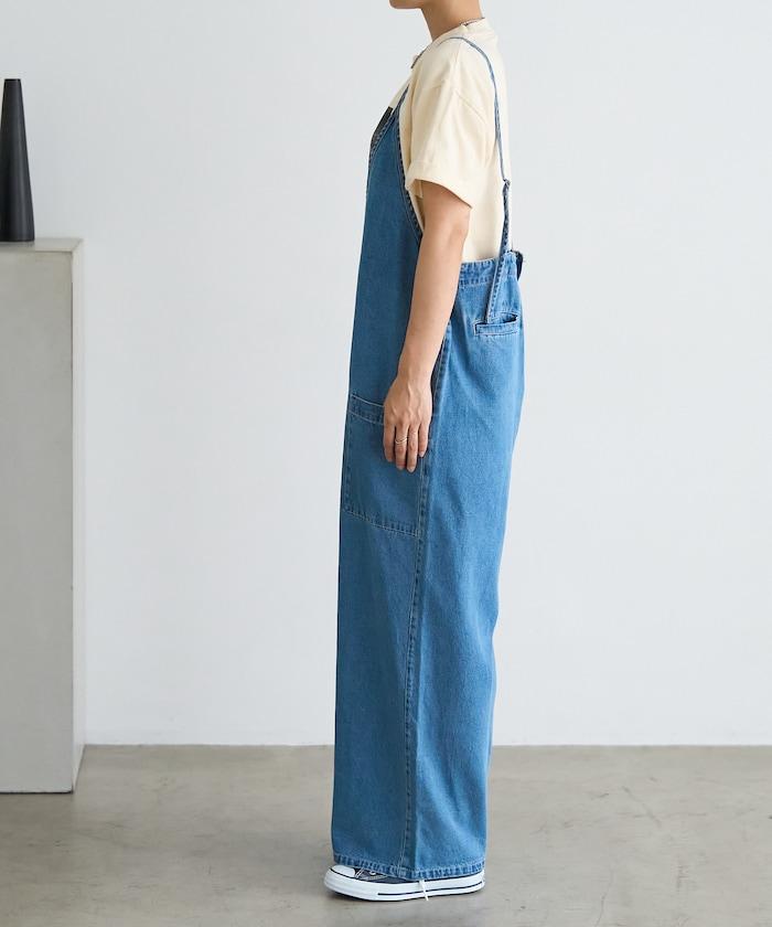 夏季 V領 牛仔連體褲