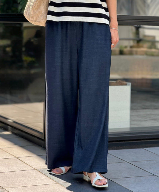 多功能高腰肋針褲