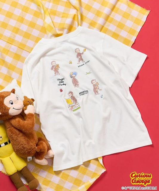 《小猴子喬治》背面印花T恤