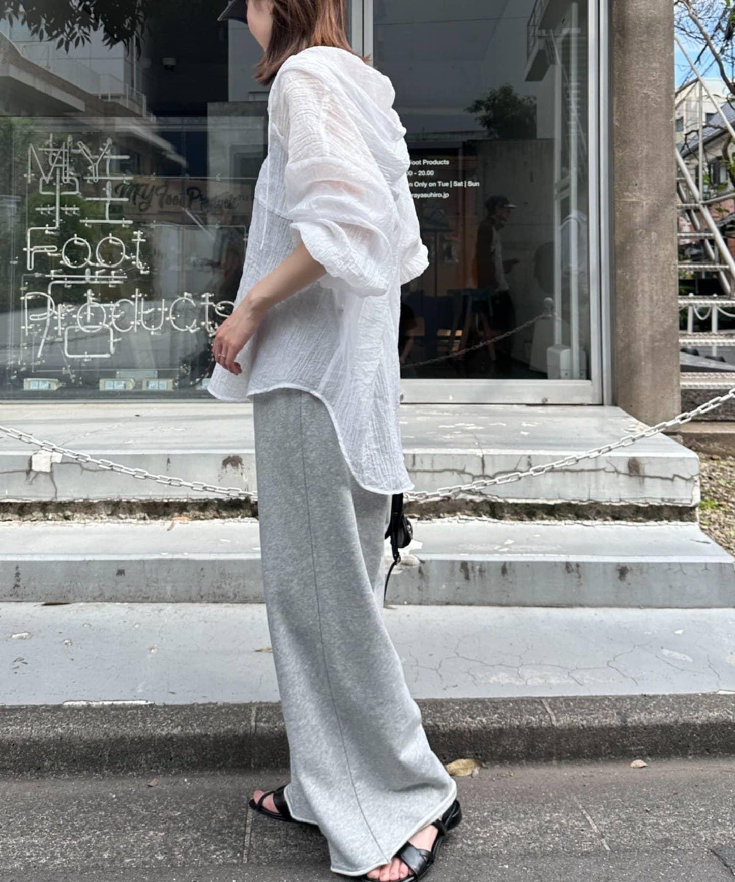 透視連帽襯衫