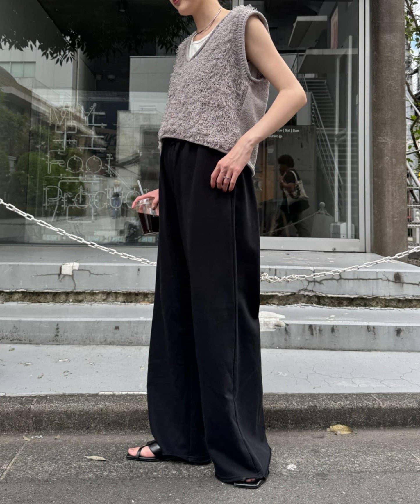 裡毛寬鬆運動褲/休閒褲