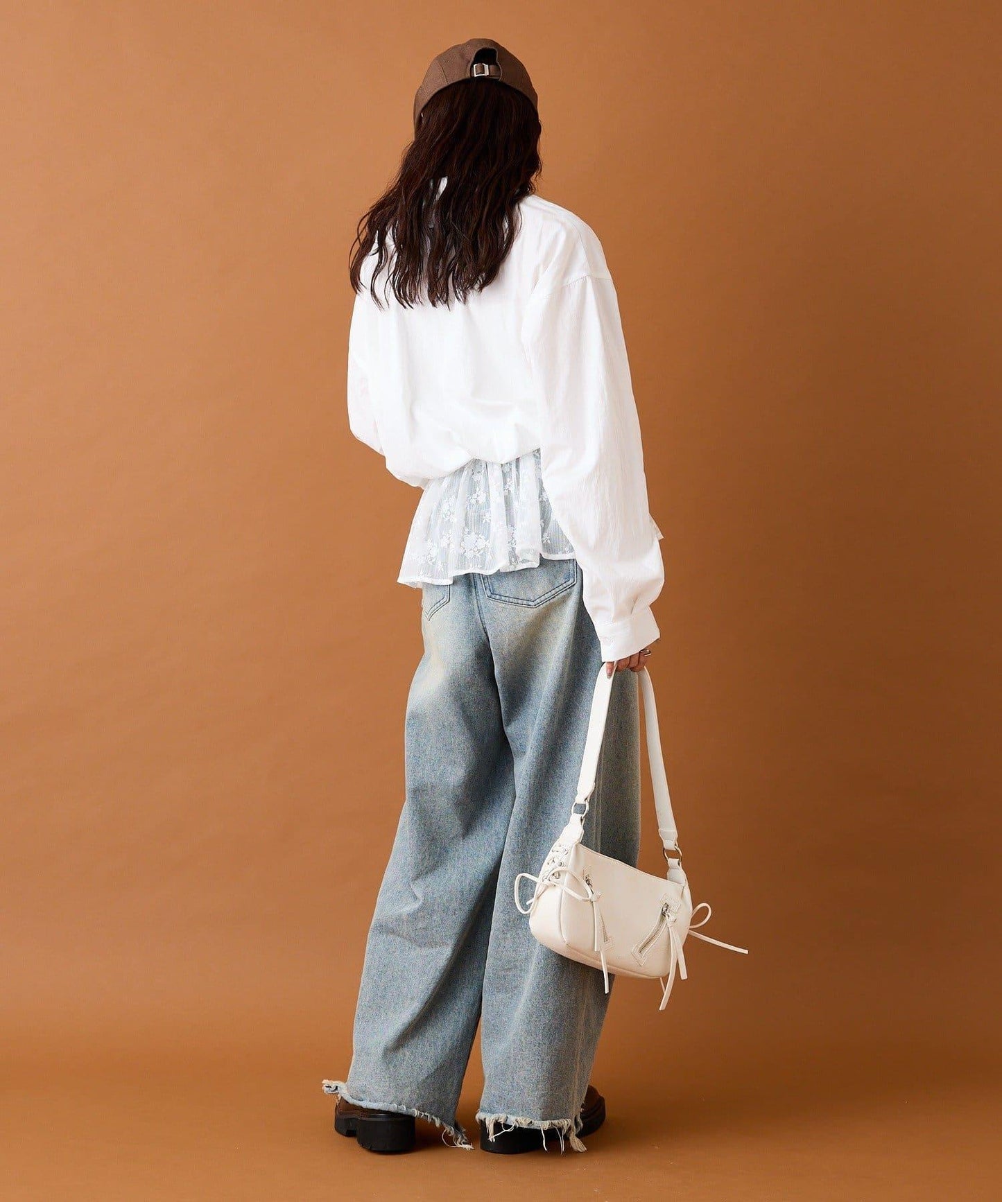 【mystic】蕾絲拼接襯衫