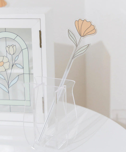 アクリルフラワーピック/Flower Art Glass