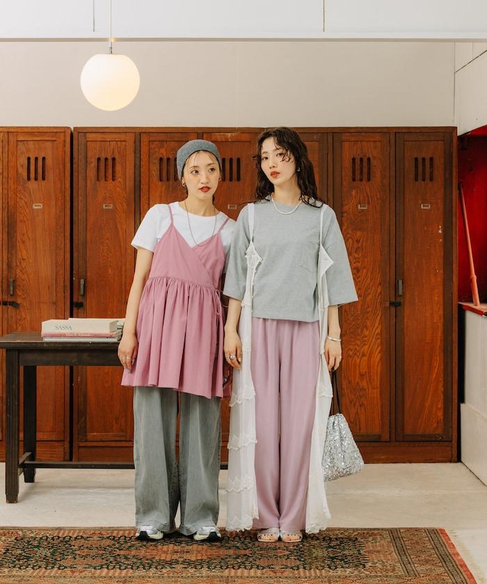 亞麻粘膠寬鬆長褲/棉寬鬆長褲<矮個子尺碼可選>