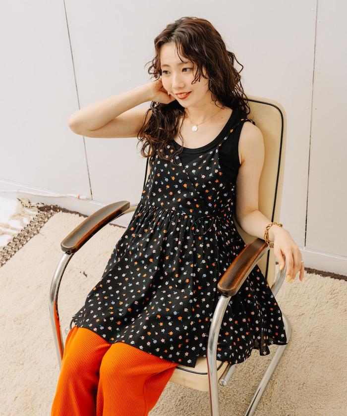 印度卡什米爾吊帶長款束腰襯衫