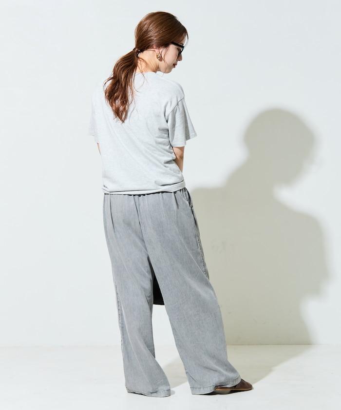 人造纖維丹寧休閒褲