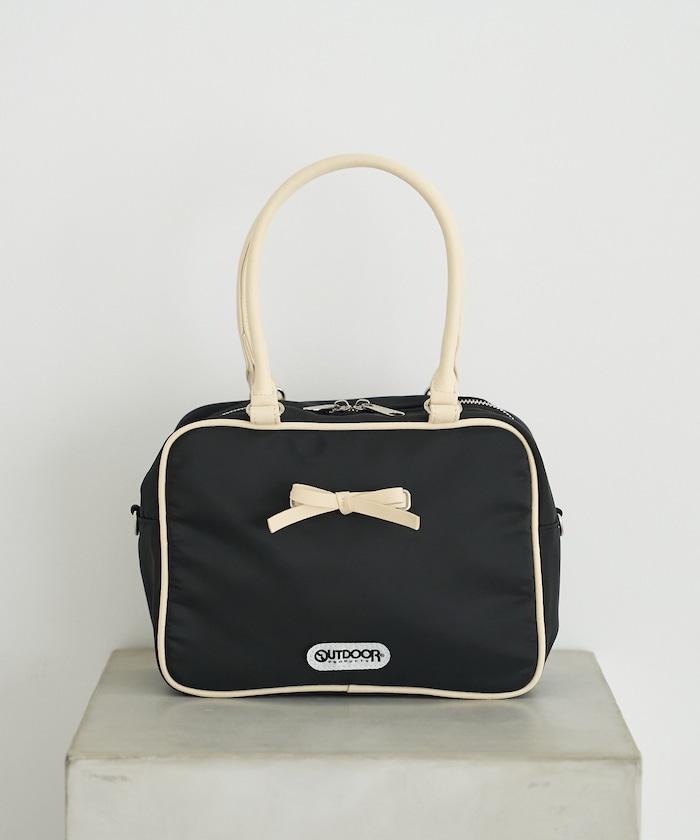 聯名 帶蝴蝶結的尼龍波士頓包