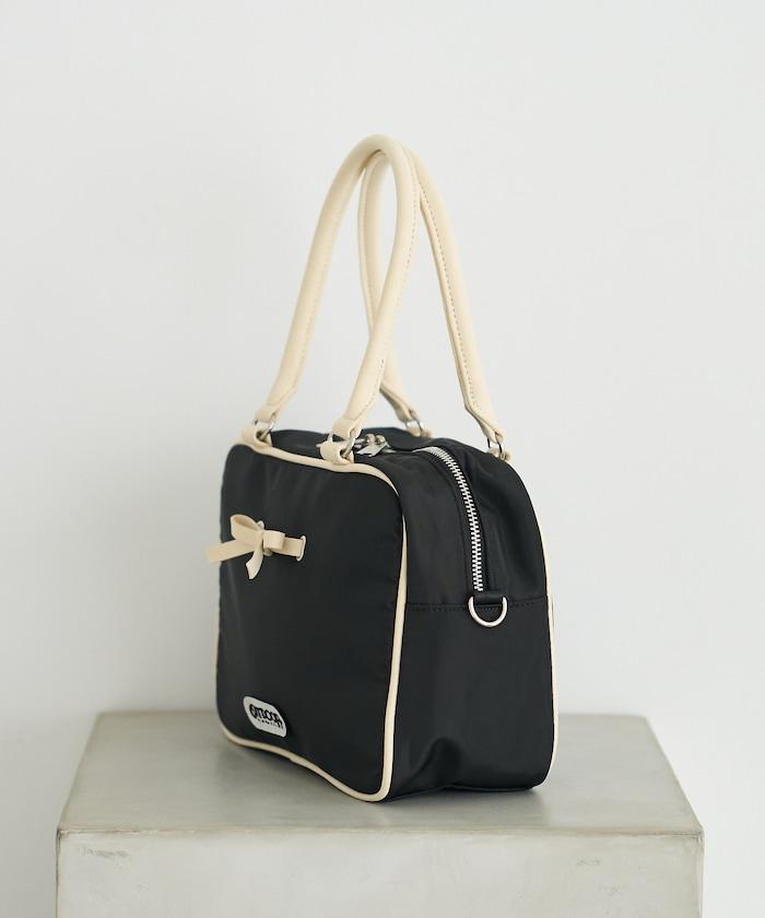 聯名 帶蝴蝶結的尼龍波士頓包