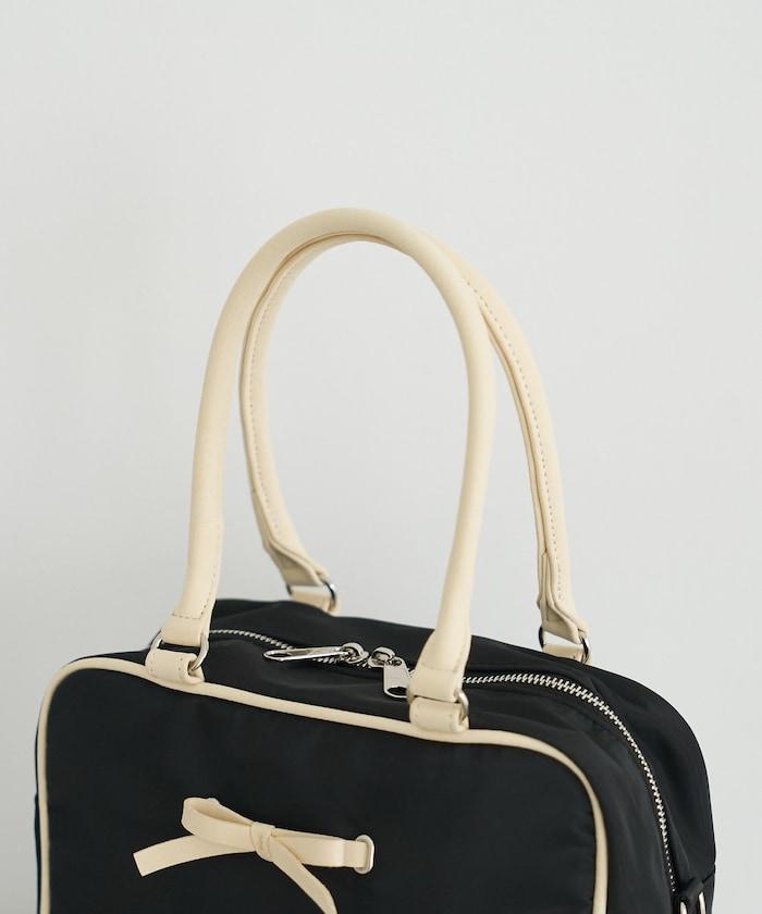 聯名 帶蝴蝶結的尼龍波士頓包