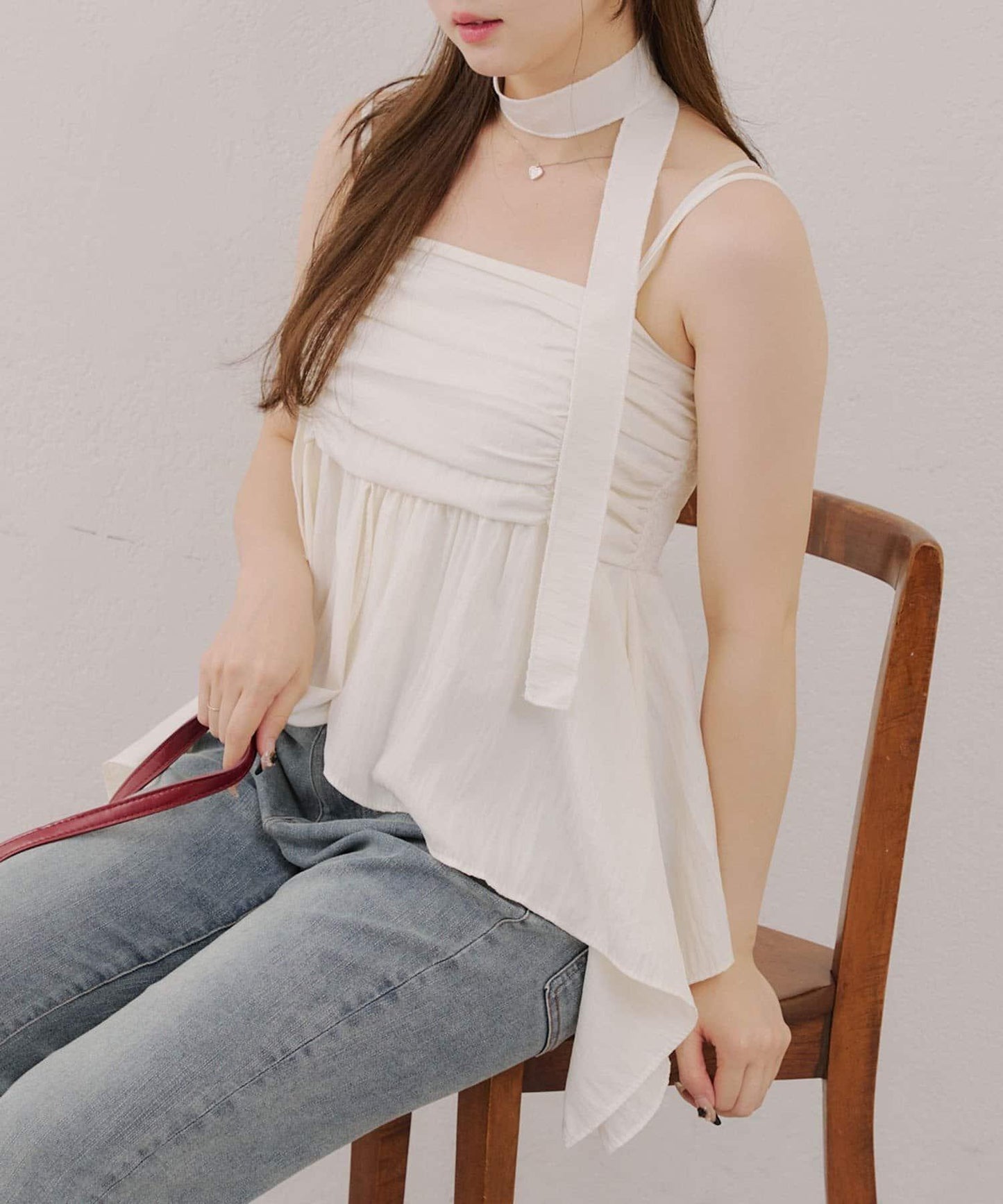 吊帶露臍裝配項鍊