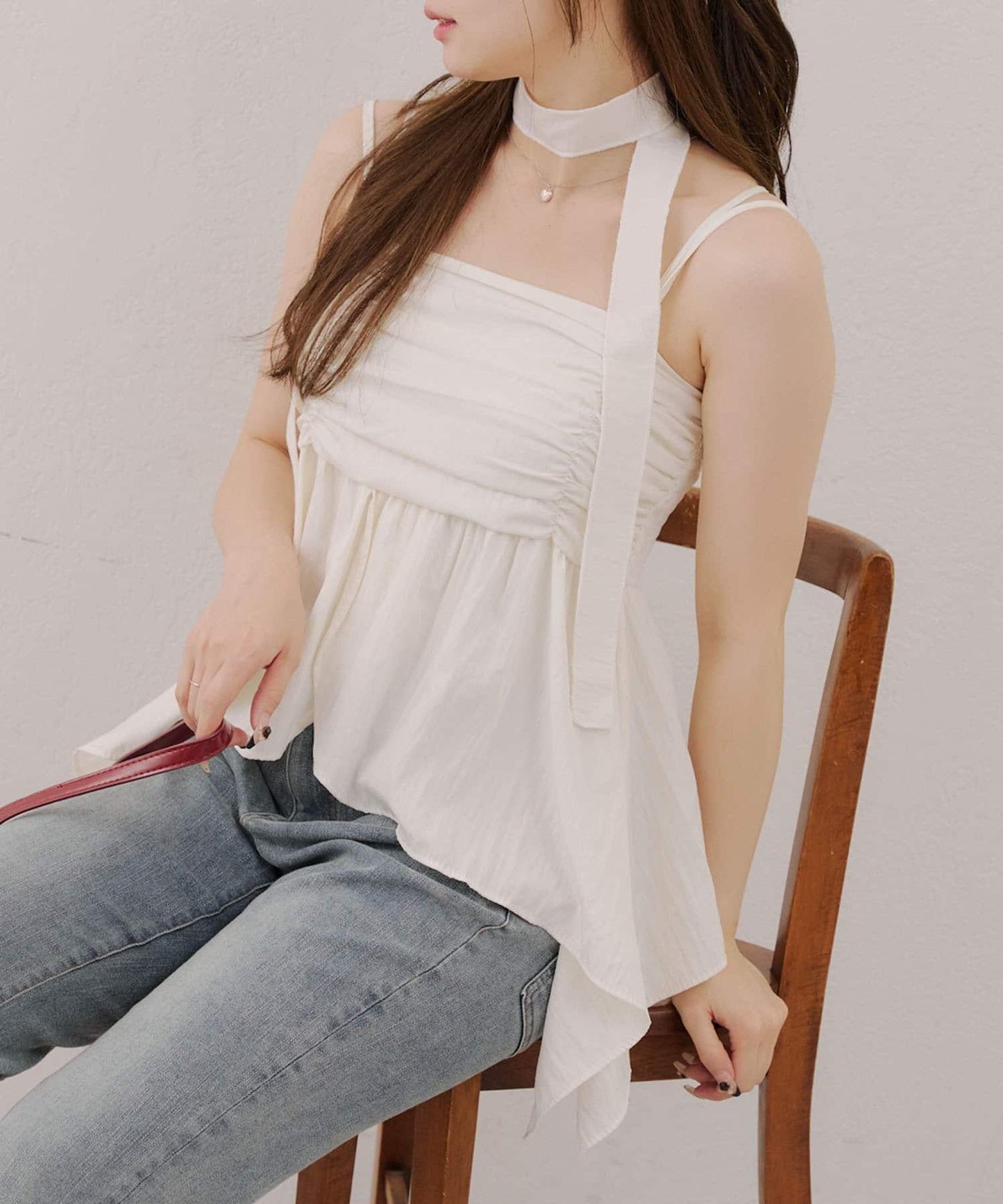 吊帶露臍裝配項鍊