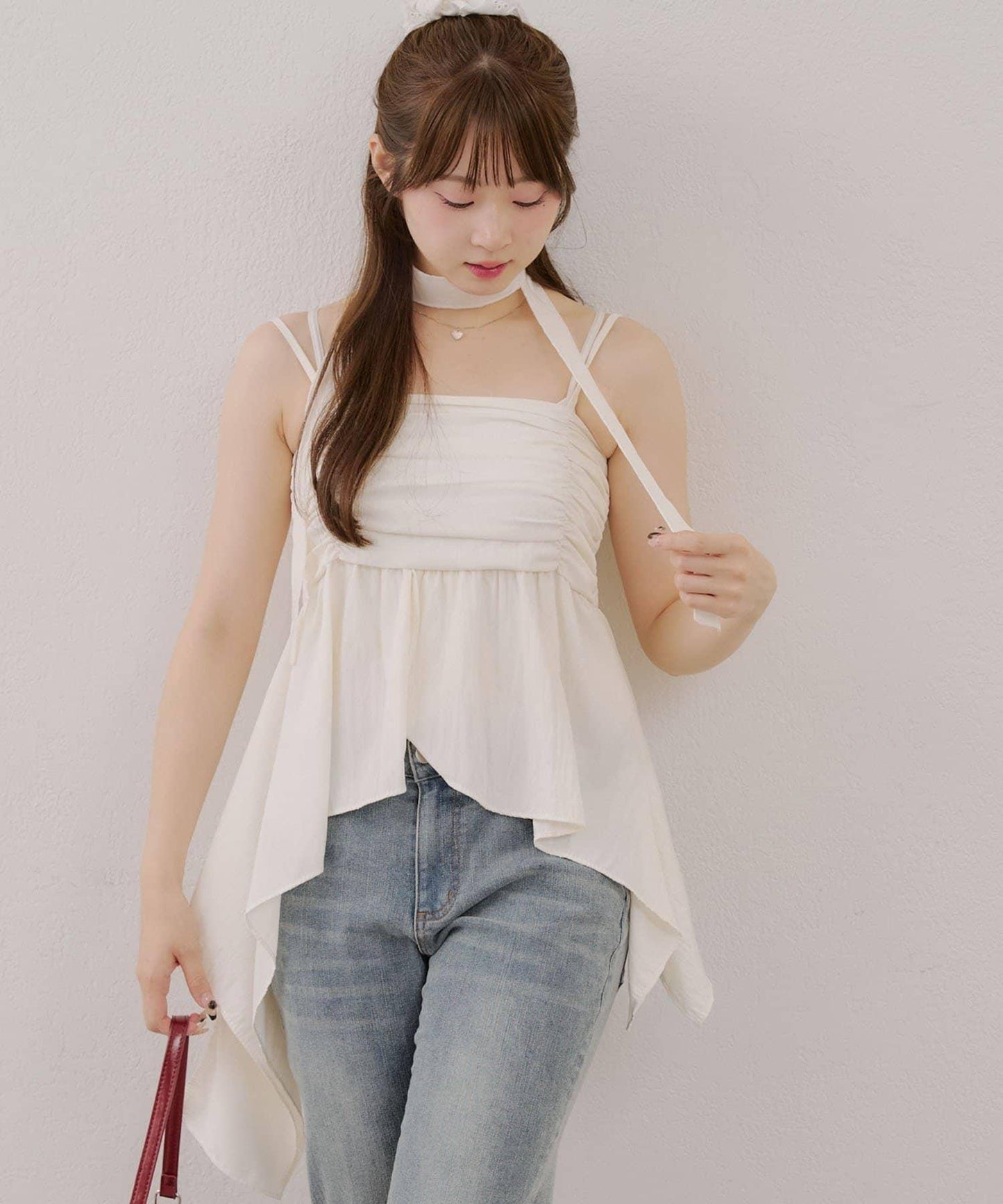 吊帶露臍裝配項鍊