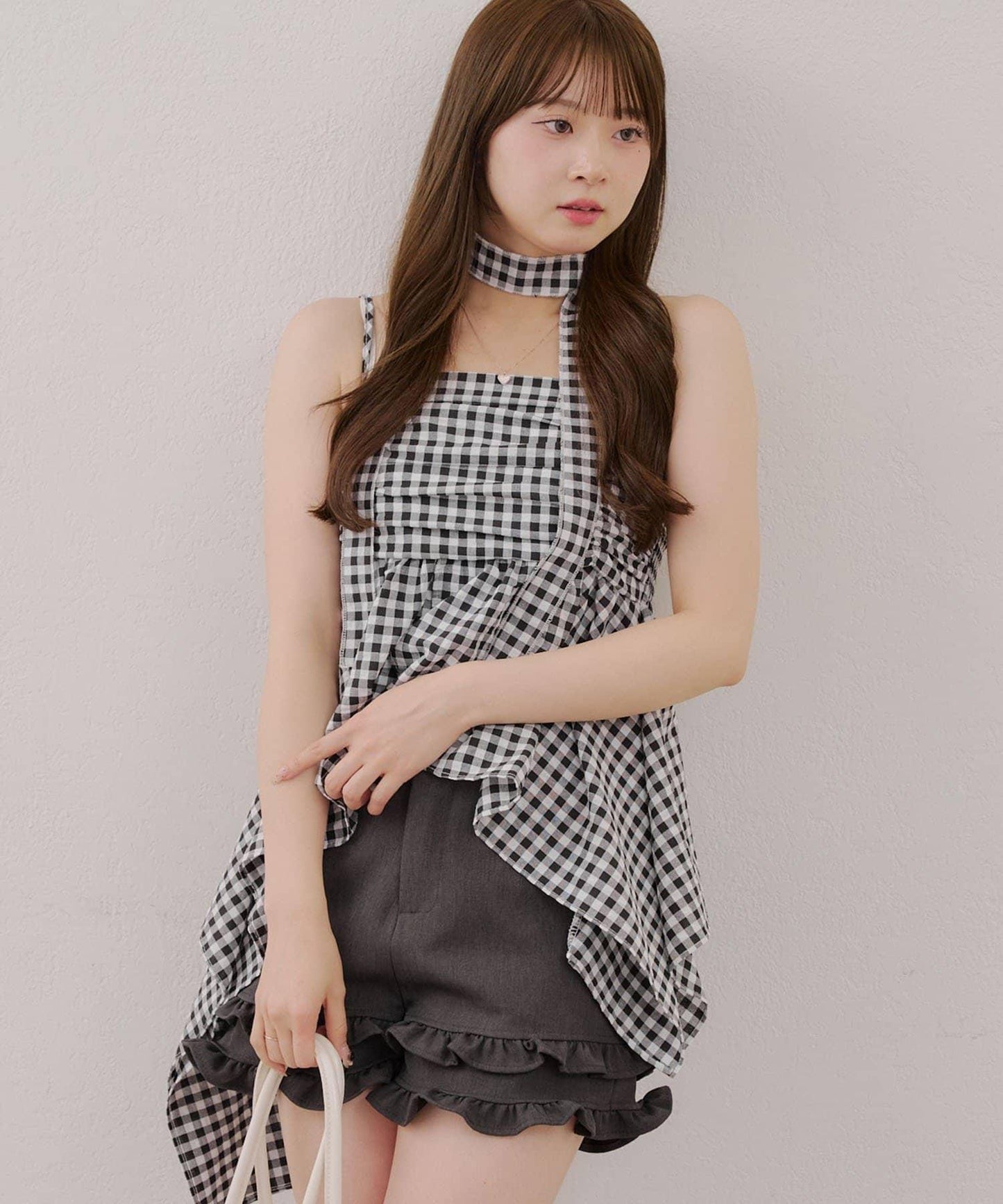 吊帶露臍裝配項鍊