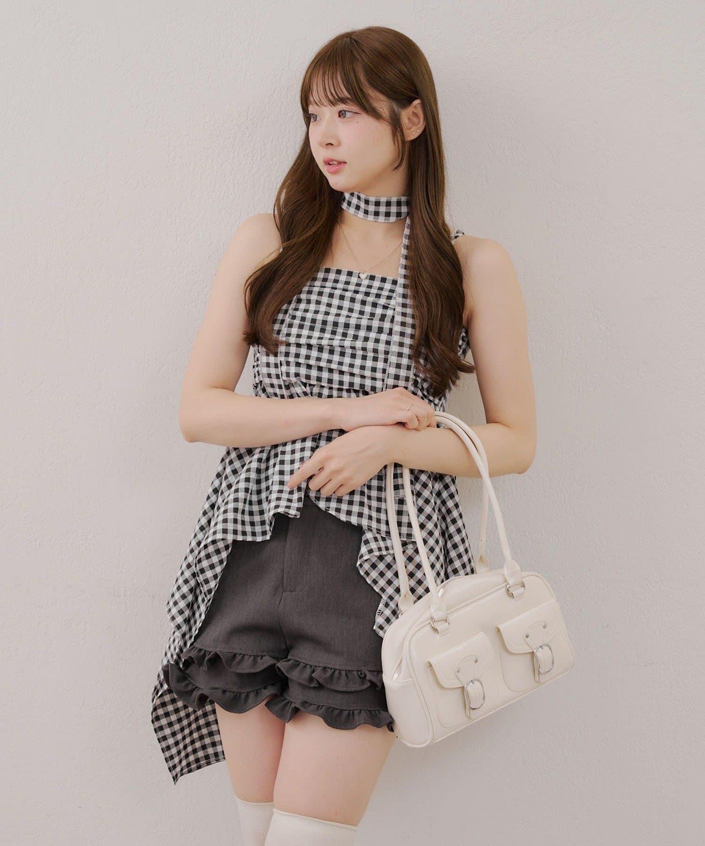 吊帶露臍裝配項鍊