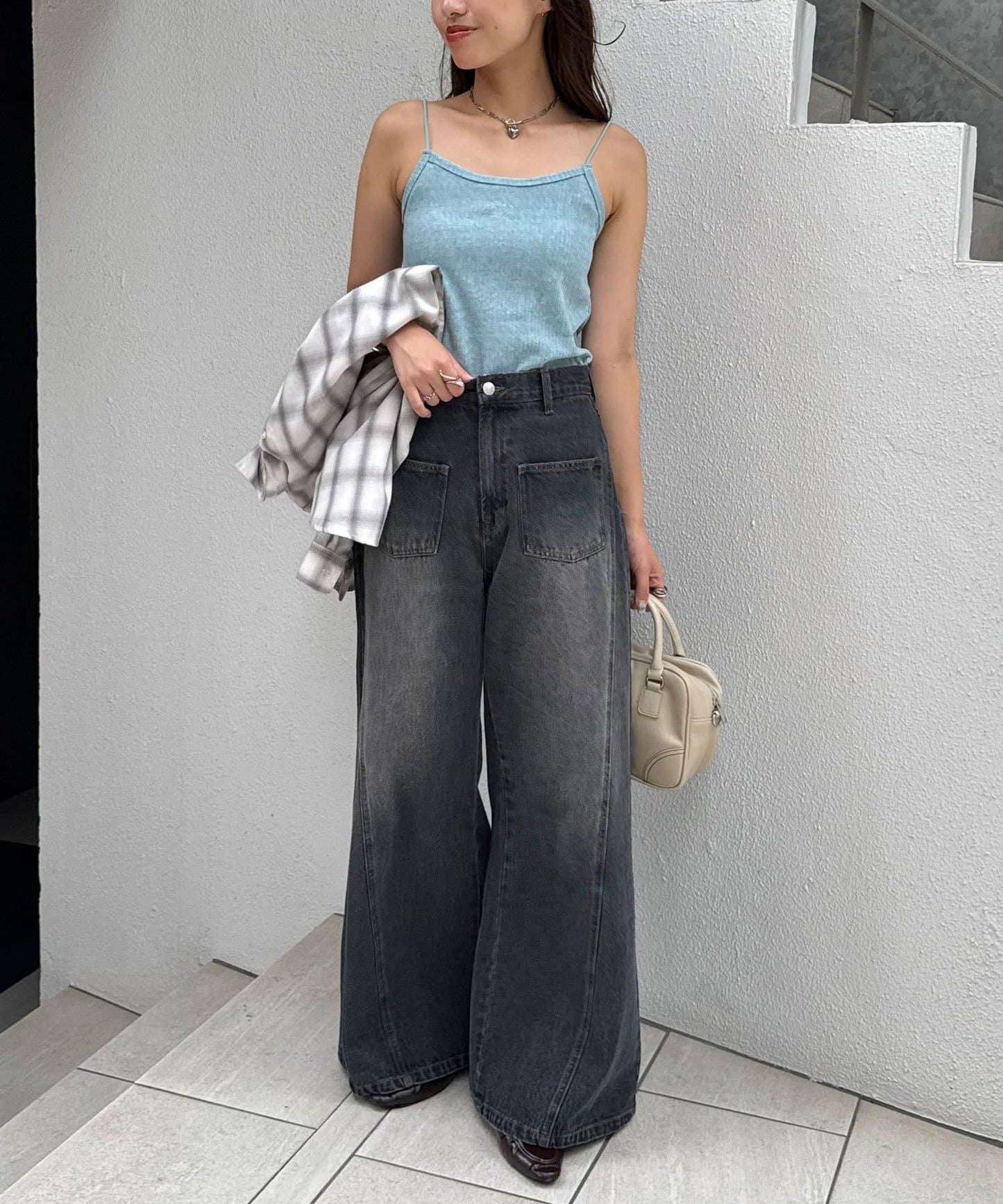 【帶杯】柔軟絨毛針織吊帶背心