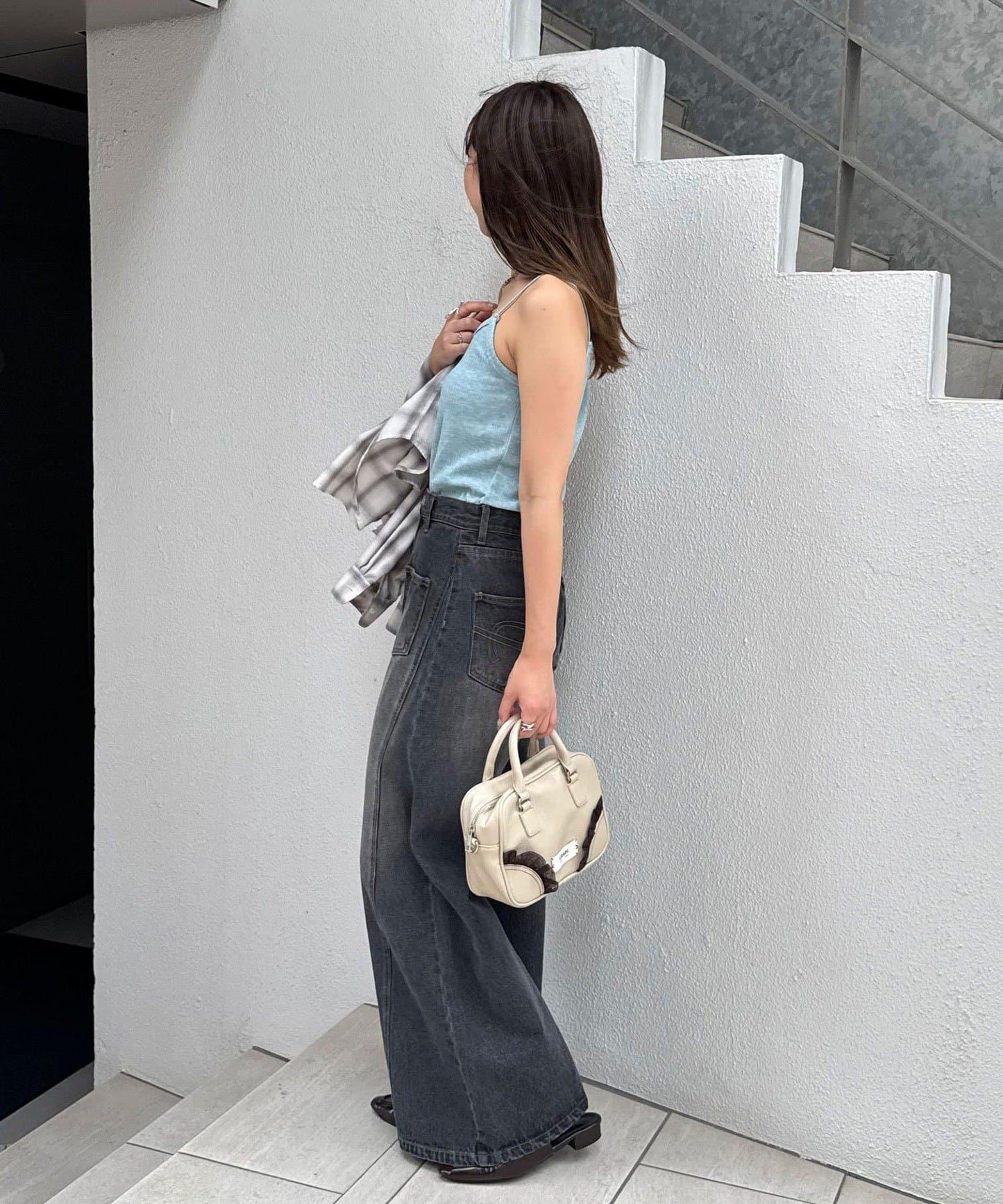 【帶杯】柔軟絨毛針織吊帶背心