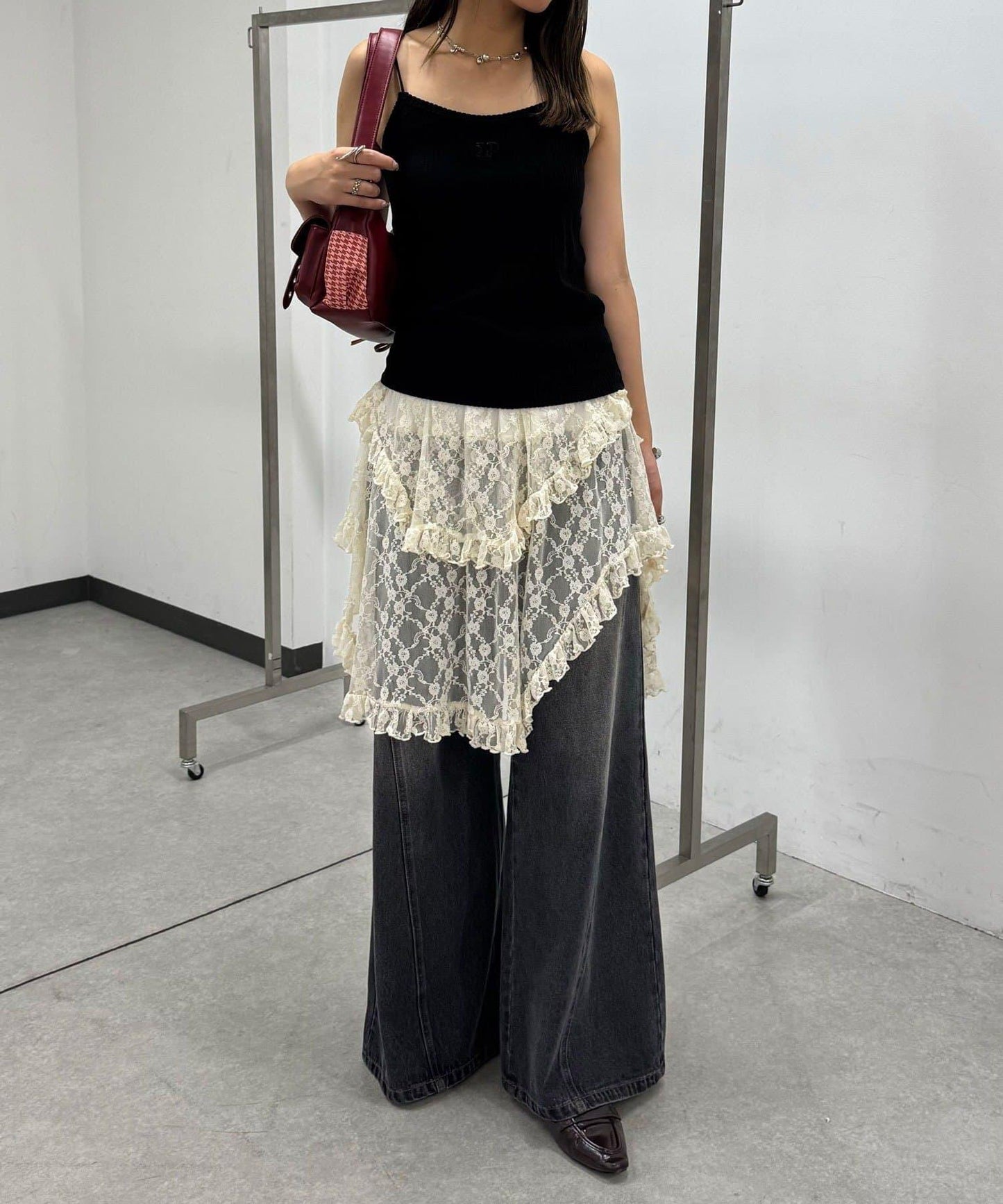 【帶杯】柔軟絨毛針織吊帶背心