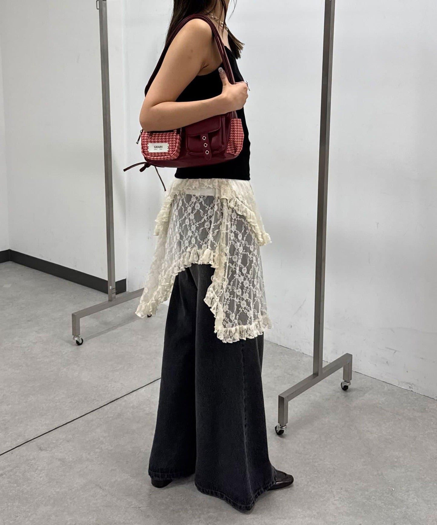 【帶杯】柔軟絨毛針織吊帶背心