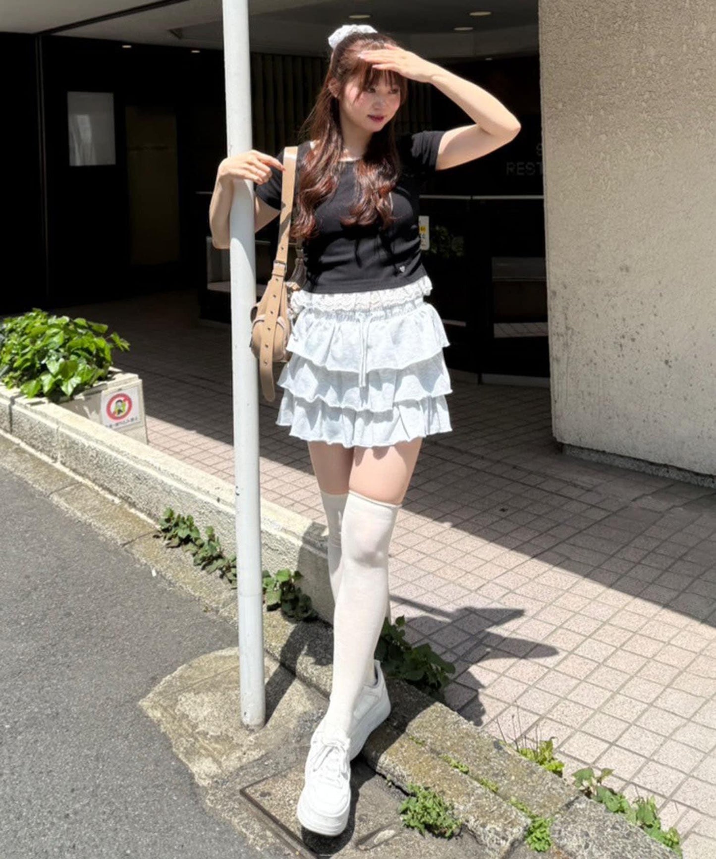 【@re.__mi23精選】下襬蕾絲T-shirt