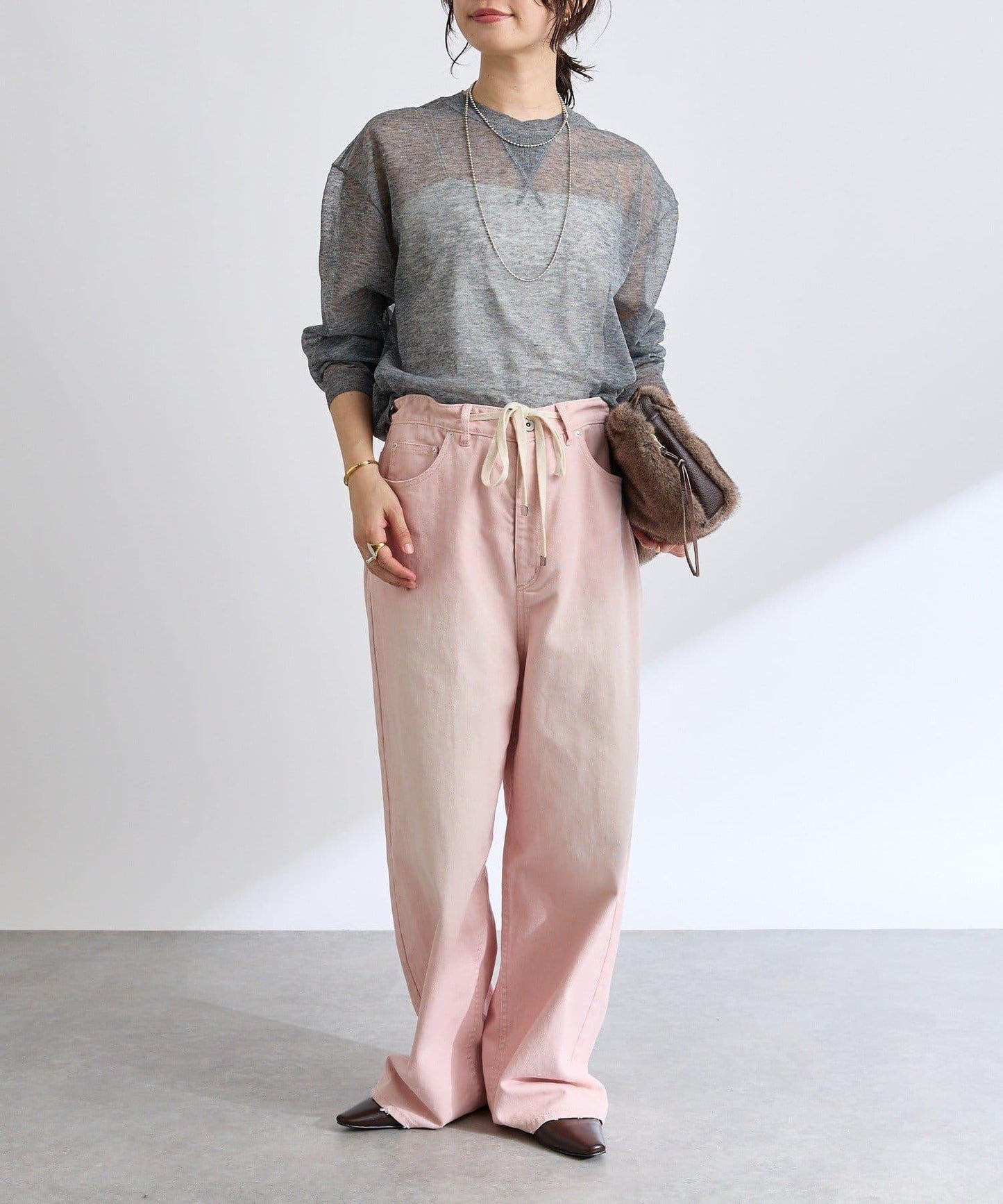 【RIVE DROITE】抽繩休閒長褲