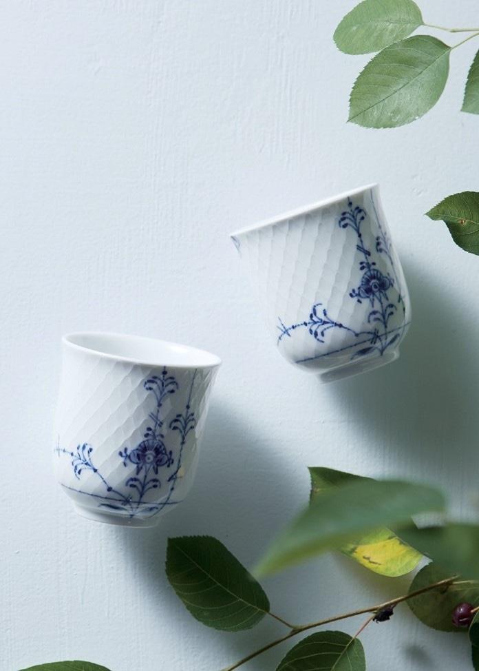 【皇家哥本哈根】藍色帕爾梅特 咖啡杯 一對