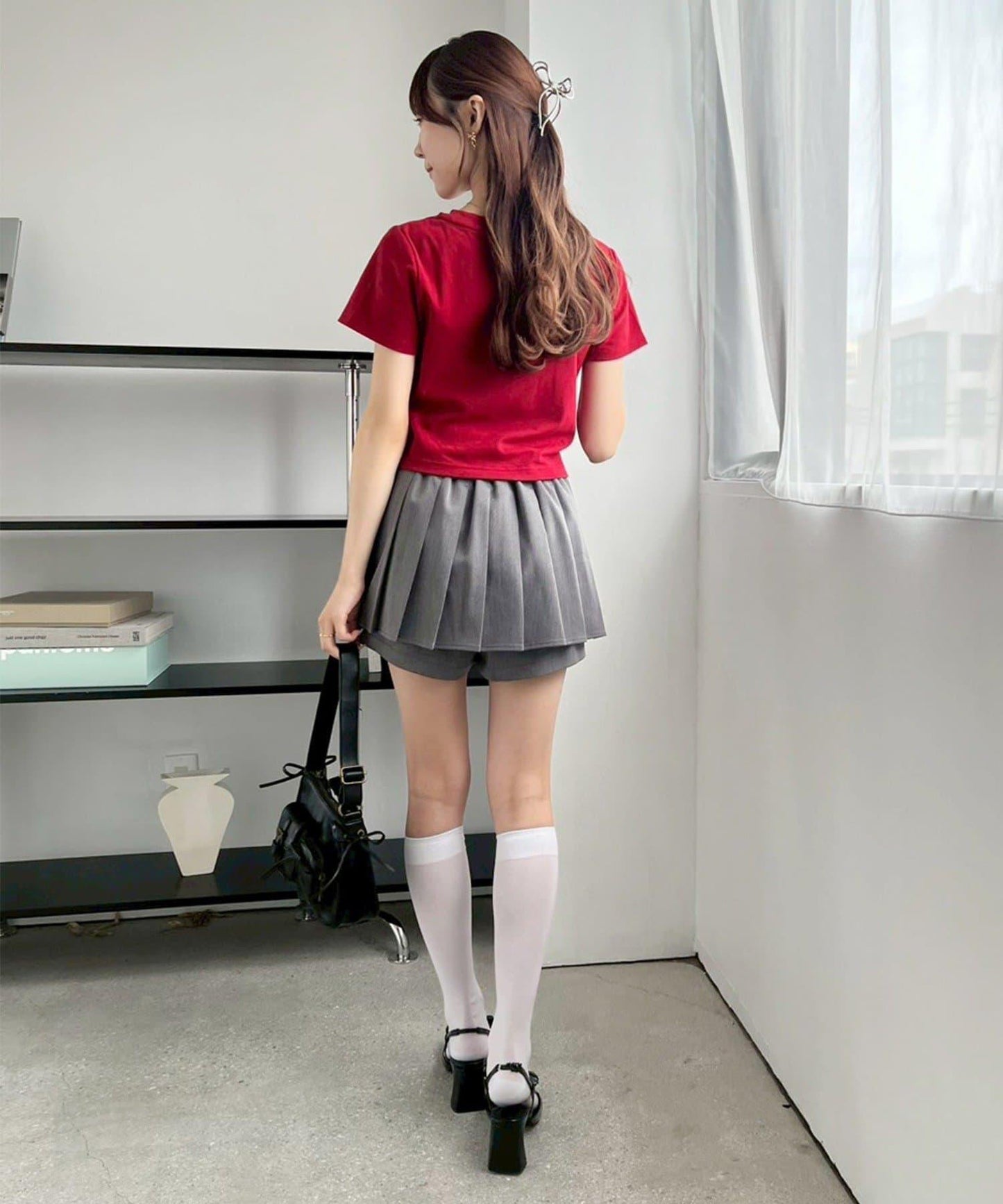 褶皺裙褲