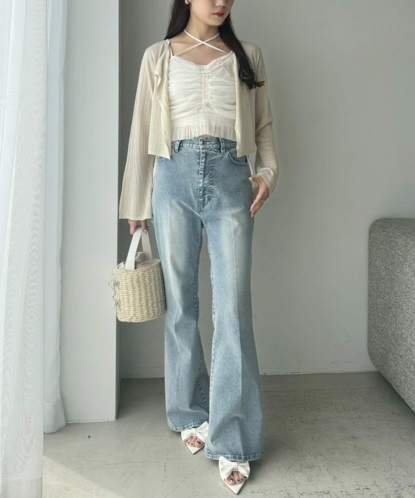 【限定】彈力牛仔褲