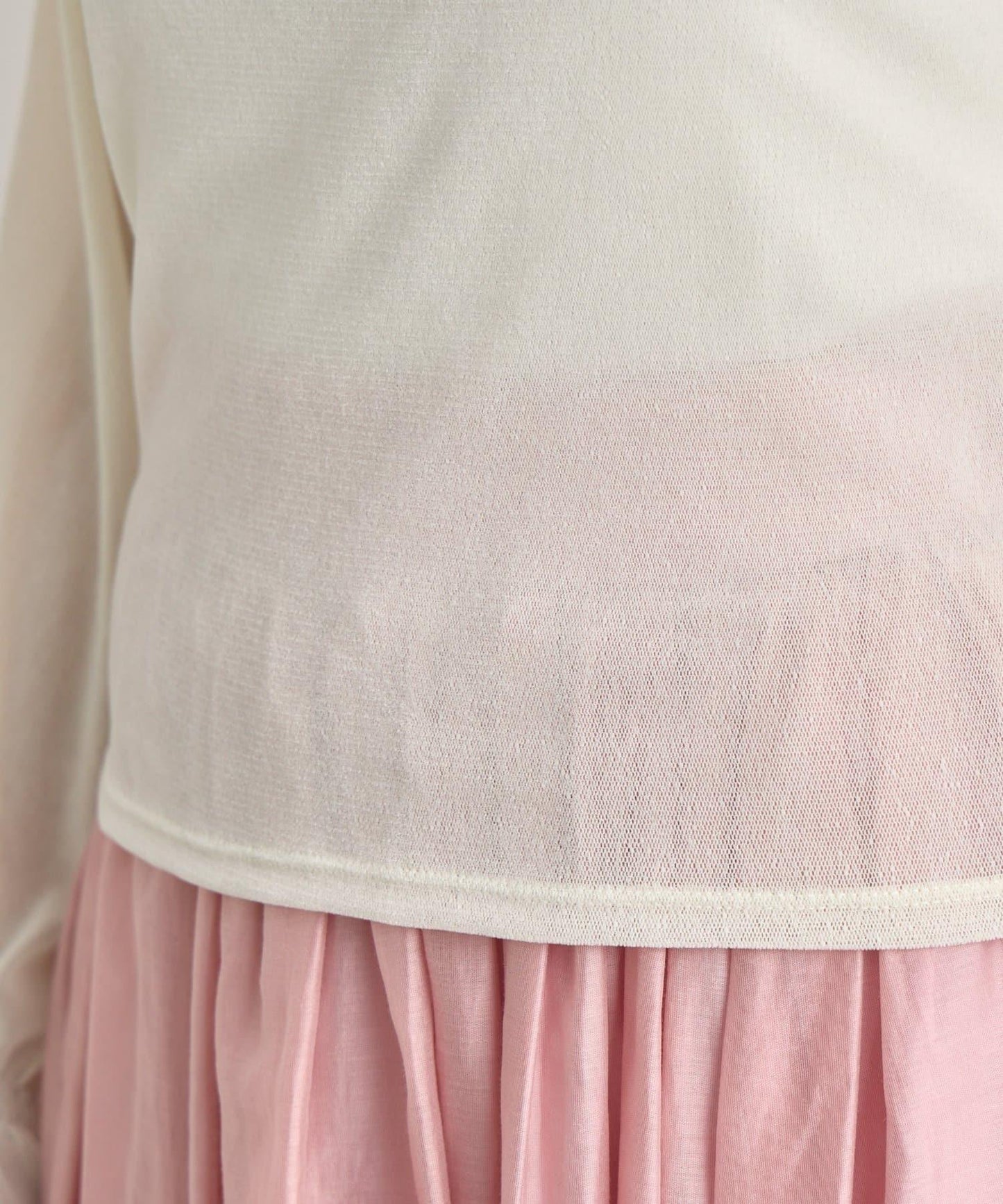 【KAZUMI監修】絨面蕾絲方領T恤