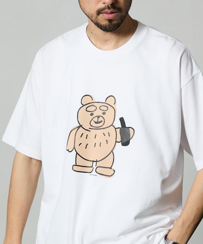 熊 前胸印花T恤 / CP25AW-FH005